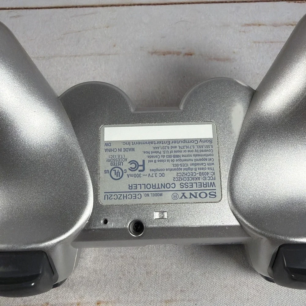 Sony PS3 DualShock 3 Wireless Controller Silver OEM Used No Cable